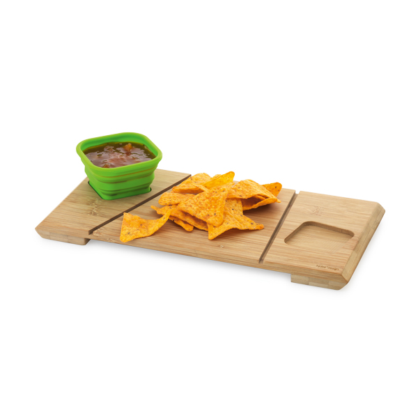 Base de Mesa de Bambu com 2 Potes COD 93898
