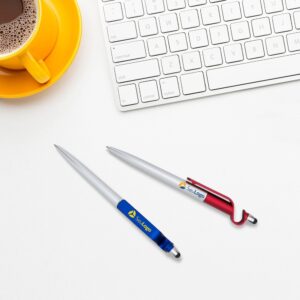 Caneta Plástica Touch com Suporte COD C