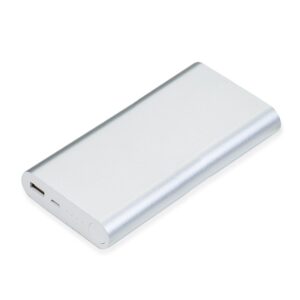 Power Bank metálico com indicador led de bateria. COD 02085