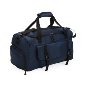 Brindes Personalizados para Empresas BH | Bolsa Esportiva 36 Litros AZUL 2 Bolsos Laterais Interior Forrado