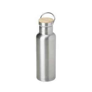 Empresa de Brindes Personalizados BH Corporativos | Garrafa Térmica 500ml Tampa Metal e Madeira