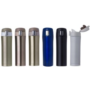 Brindes Personalizados BH para Empresas | Garrafa Térmica Metal 450ml Tampa Encaixe