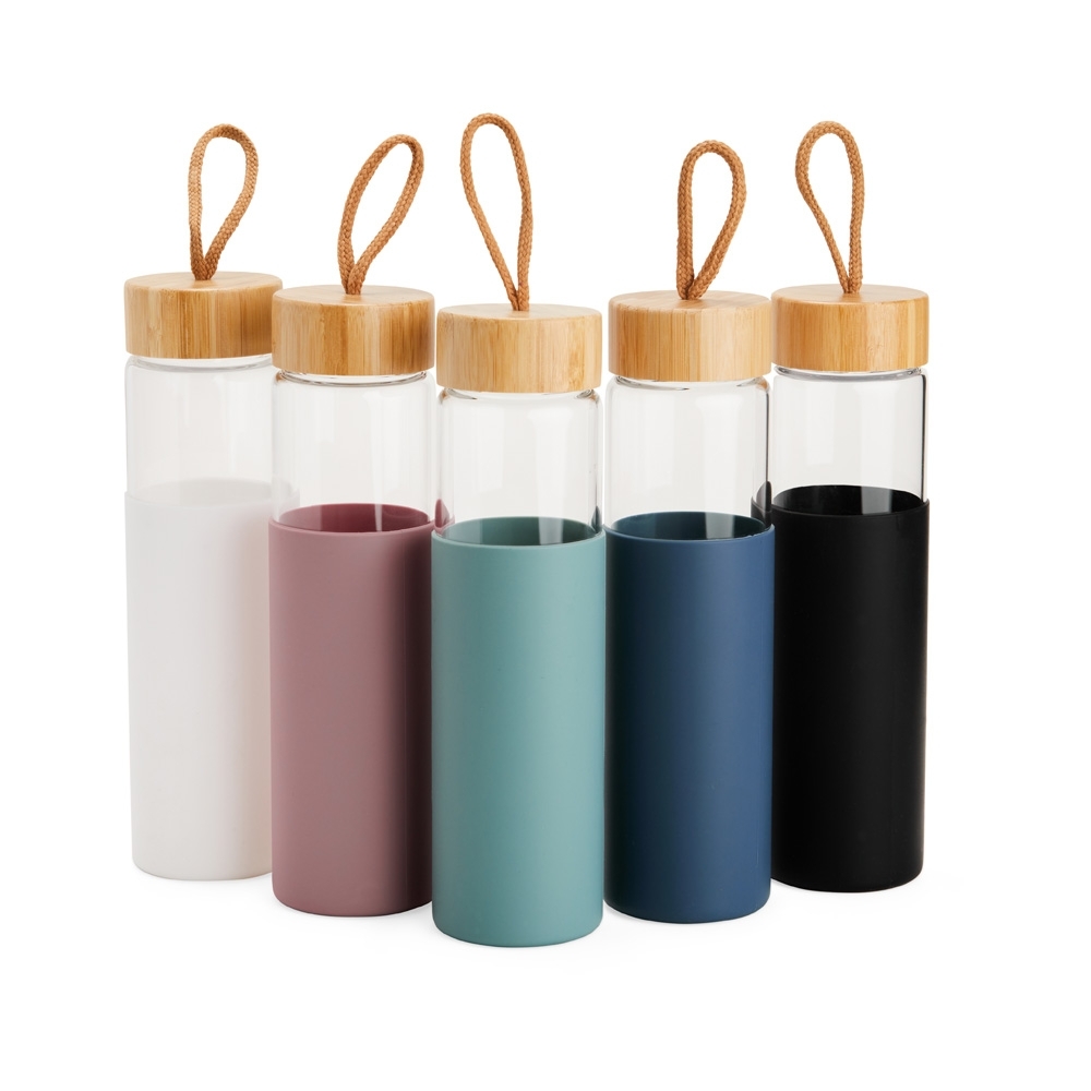 Brindes Personalizados em BH Corporativos | Garrafa de Vidro 750ml Tampa de Madeira com Alça