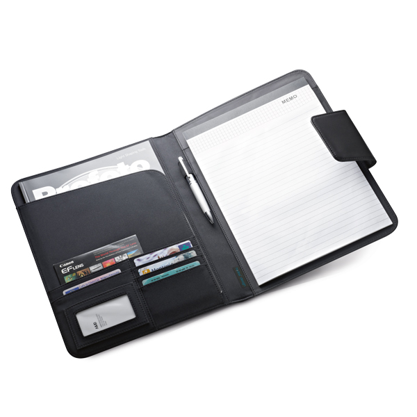 Brindes BH Personalizados para Empresas | BOCAGE Pasta A4 Couro Sintético Fecho Magnético