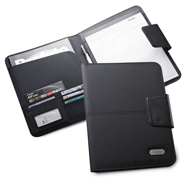 Brindes BH Personalizados para Empresas | BOCAGE Pasta A4 Couro Sintético Fecho Magnético