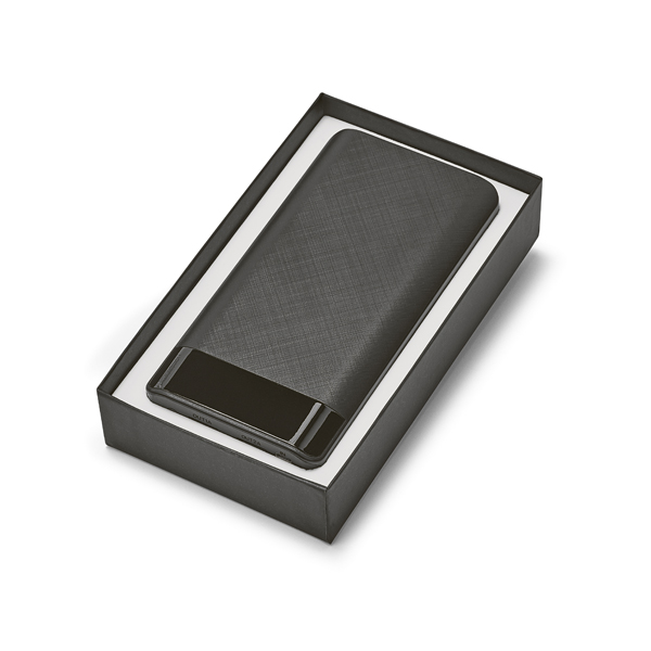 Brindes Personalizados Corporativos BH | Bateria Portátil ABS com LED Bateria Lítio Capacidade 16.000mAh Porta USB/Micro USB