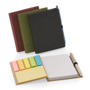 Brindes Personalizados Corporativos BH | Bloco de Anotações Capa Dura Porta Canetas 6 Blocos