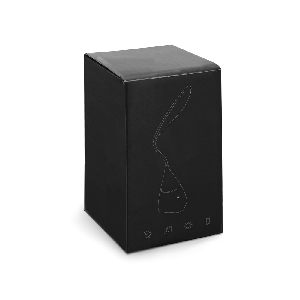 Brindes Personalizados para Empresas BH | Luminária de Mesa com Caixa de Som Autonomia até 6 Horas Incluso Cabo USB para Carregar
