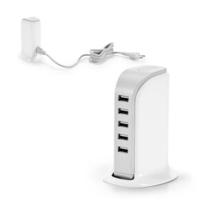 Brindes Personalizados Corporativos BH | Estação de Carregamento USB ABS 5 Saídas 5V/4A