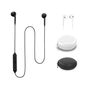 Empresa de Brindes Personalizados Corporativos em BH | Fone de Ouvido ABS e PVC Bluetooth com Bolsa em EVA