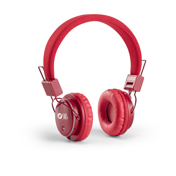 Empresa de Brindes Personalizados Corporativos em BH | Fone de Ouvido Dobrável e Ajustável VERMELHO Autonomia de 4 Horas