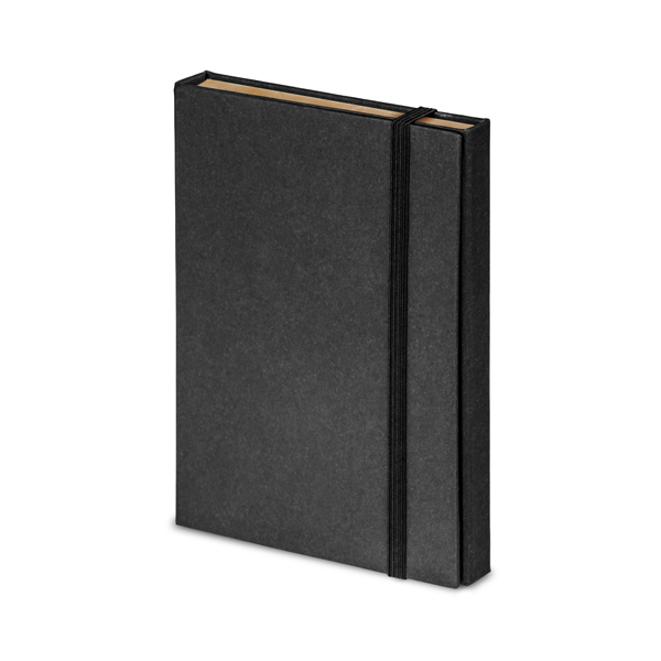 Brindes Personalizados Corporativos BH | Kit Escritório com Porta Caneta Régua 12cm 6 Blocos Adesivados Caneta Papel Kraft PRETO