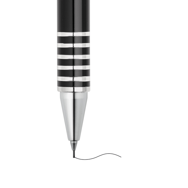 Empresa de Brindes Corporativos Personalizados em BH | NERO Lapiseira em Alumínio Clipe em Metal Grafite 0.5 PRETO