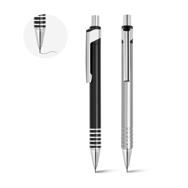 Empresa de Brindes Corporativos Personalizados em BH | NERO Lapiseira em Alumínio Clipe em Metal Grafite 0.5