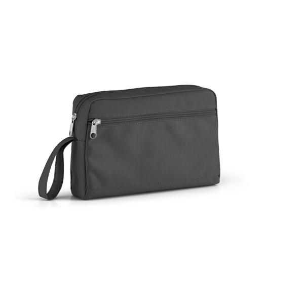 Brindes Personalizados BH para Empresas | Nécessaire 300d Bolso Lateral PRETO