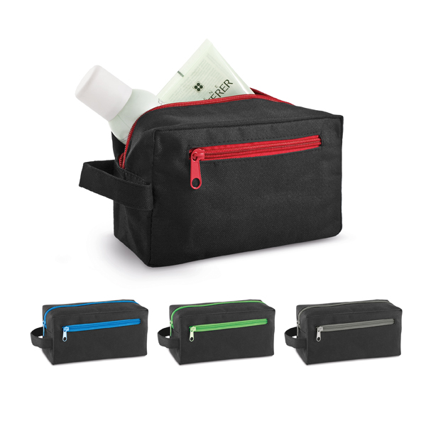 Brindes Corporativos Personalizados em BH | Nécessaire 600D com Pega e Bolso Frontal 4 CORES
