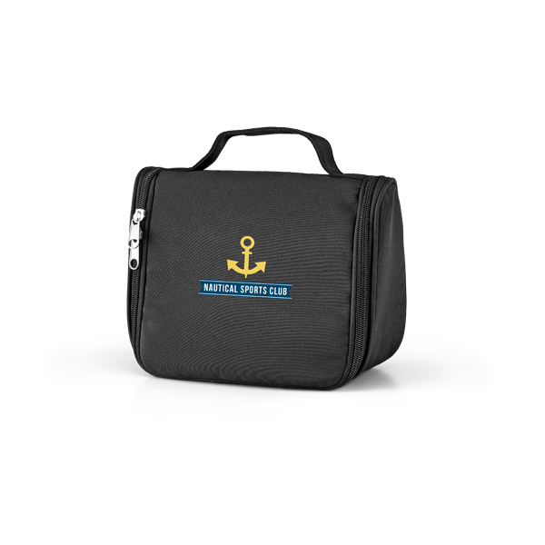 Brindes Personalizados para Corporativas BH | Nécessaire Microfibra com Vários Bolsos Interiores PRETO Sua Marca