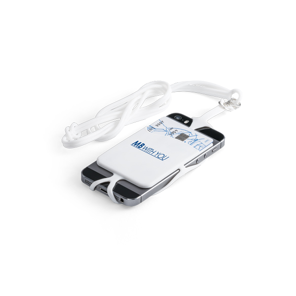 Brindes Personalizados para BH | Porta Cartões para Celular Silicone com Cordão Sua Marca