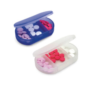 Brindes BH Personalizados para Empresas | Porta Comprimidos 3 Divisórias