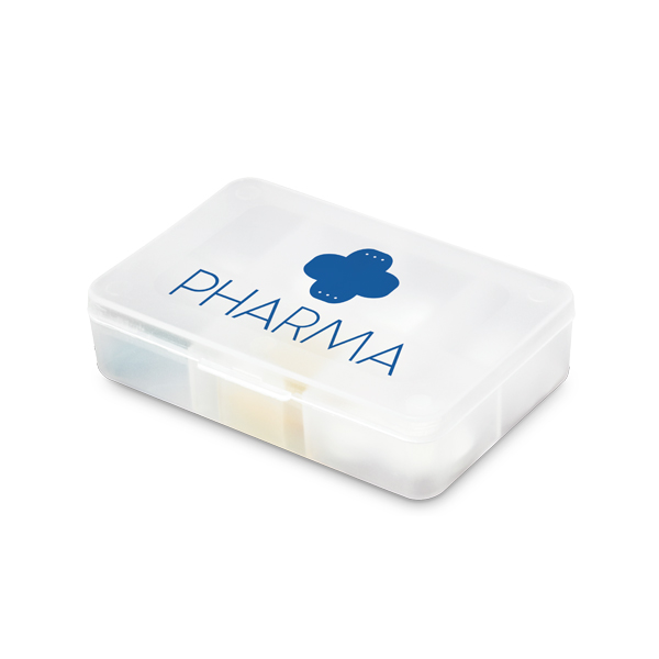 Brindes BH Personalizados Corporativos | Porta Comprimidos 7 Divisórias Sua Marca