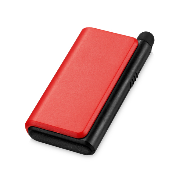 Brindes para Empresas Personalizados BH | Suporte para Celular Caneta Touch e Limpador de Tela VERMELHO