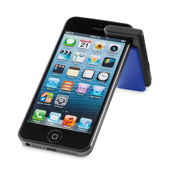 Brindes para Empresas Personalizados BH | Suporte para Celular Caneta Touch e Limpador de Tela Apoiado