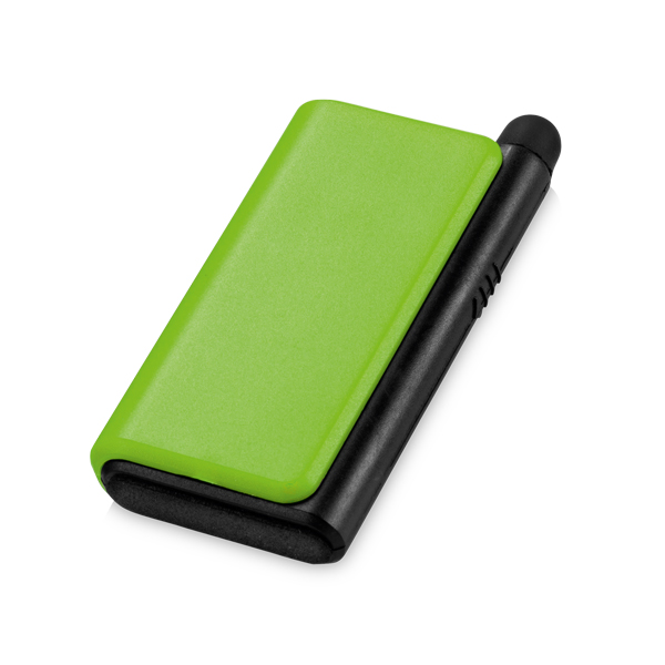 Brindes para Empresas Personalizados BH | Suporte para Celular Caneta Touch e Limpador de Tela VERDE