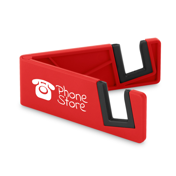 Brindes Personalizados Corporativos BH | Suporte para Celular ABS e TPR Fechado Sua Marca