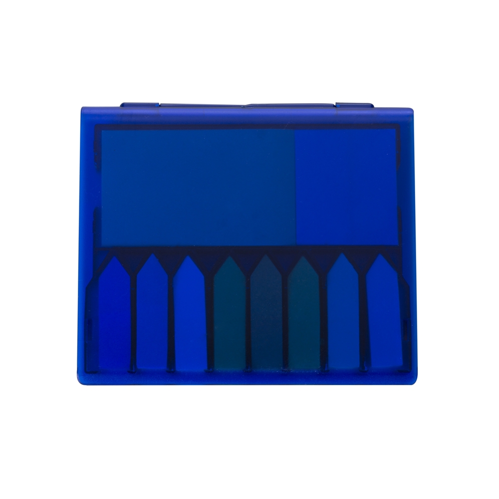 Brindes Personalizados Corporativos em BH | Bloco de Anotações com Autoadesivos Plástico 8 mini Blocos com 100 Folhas