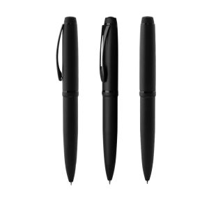 Brindes Personalizados Corporativos | Caneta Metálica PRETA Acompanha Estojo.