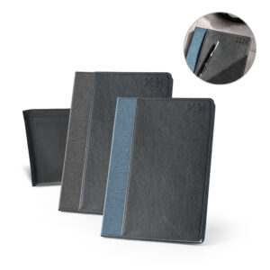 Brindes Personalizados Corporativos | DAWKINS Agenda B5 com Capa em rPET e PU Reciclado