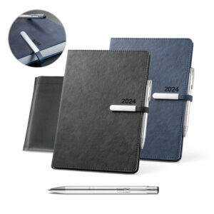 Brindes Personalizados Corporativo | VERLAINE Agenda B5 em PU