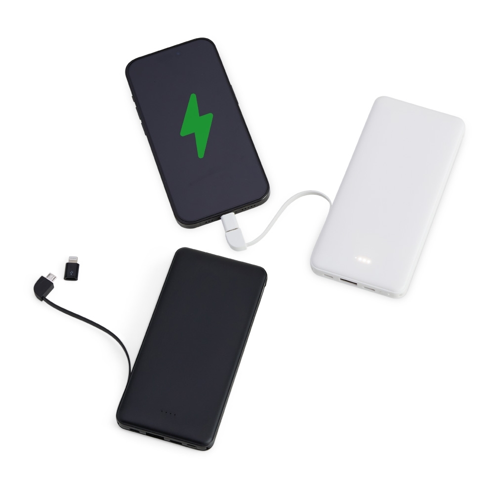 Brindes Personalizados para Empresas em BH | Carregador Portátil Power Bank 10.000mAh com Indicador LED | Brindes Corporativos